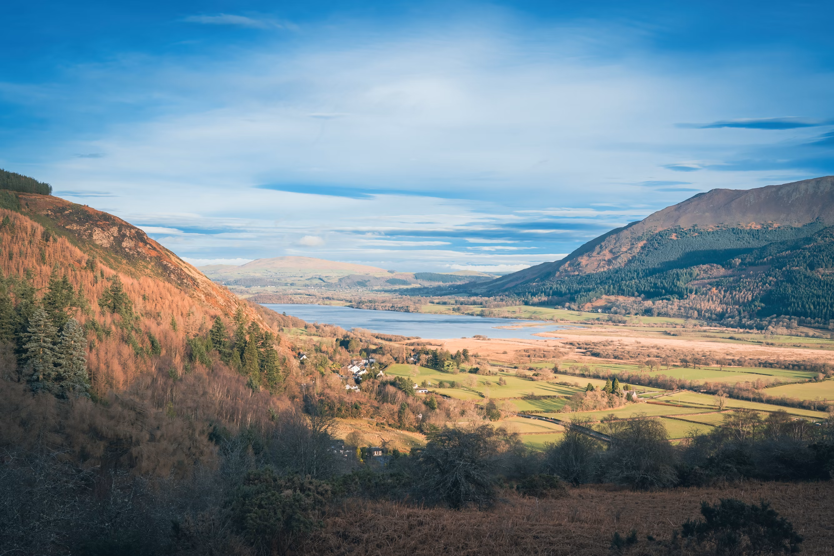 Lake District valley and lake in Cumbria